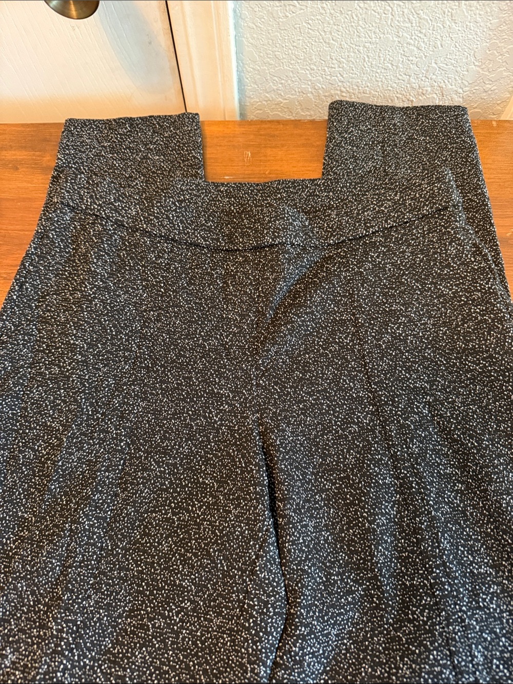 Rafaella Black and White Speckled Pants